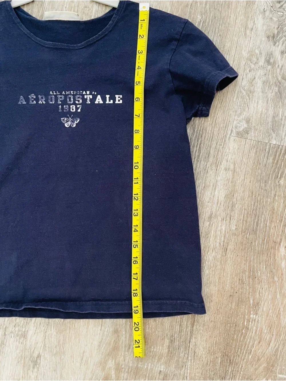 Aeropostale Navy Short Sleeve Logo Tee for Kids